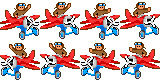 Sprite sheet of the pilot NPC