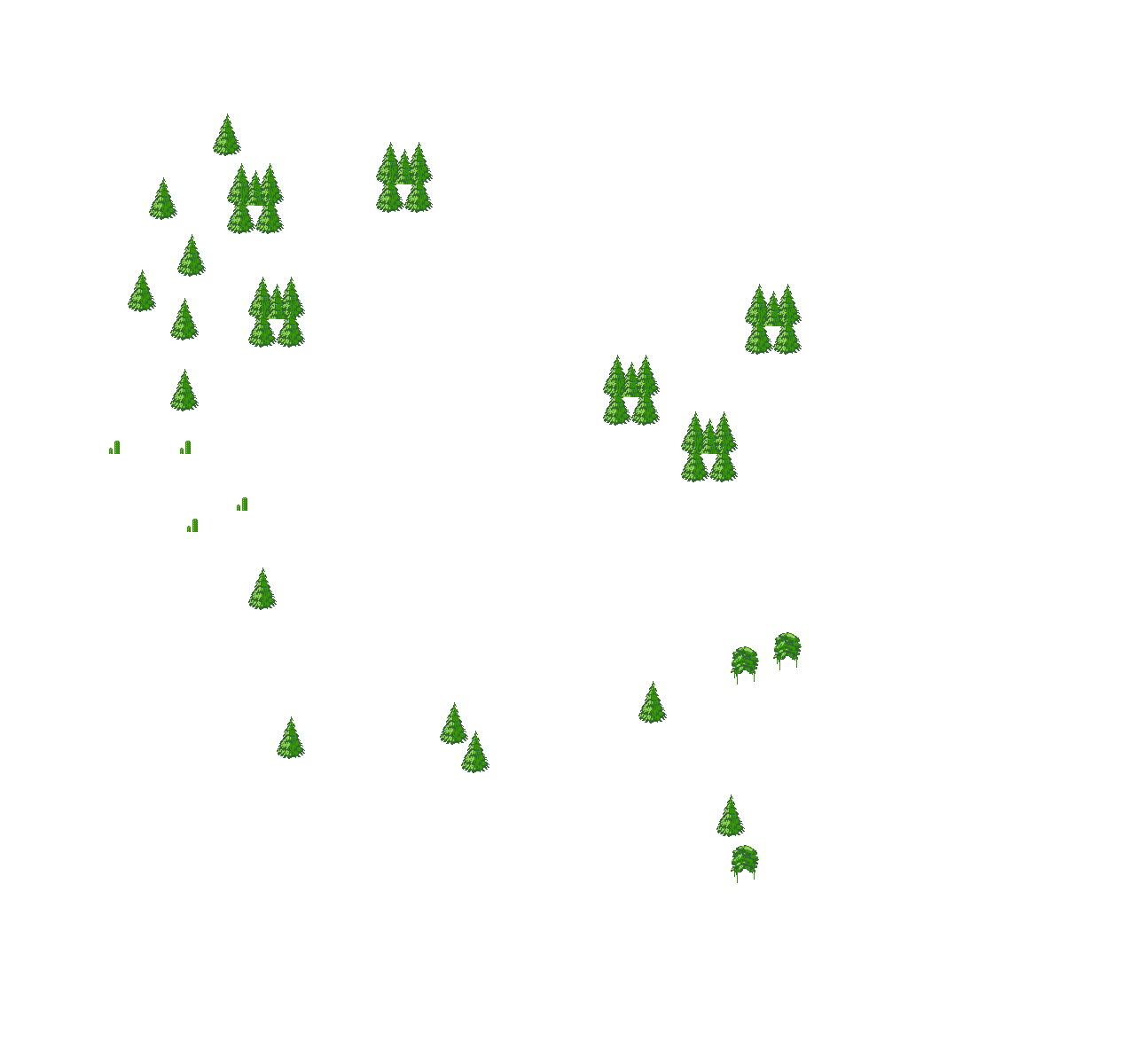 Above-layer of the game world (tree canopy, overhangs)
